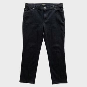 Lee Relaxed Fit Black Jeans Womens 12